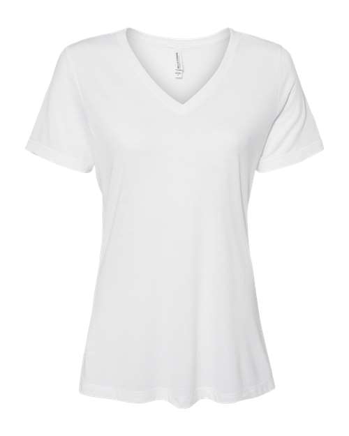 Women's Relaxed Triblend Short Sleeve V-Neck Tee | USA Decoration