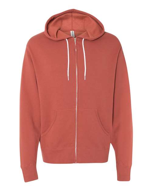 Lightweight Full-Zip Hooded Sweatshirt | USA Decoration