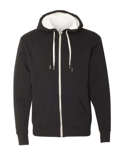 Sherpa-Lined Hooded Sweatshirt | USA Decoration