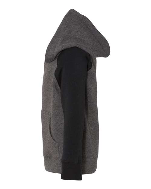 Toddler Special Blend Hooded Raglan Sweatshirt | USA Decoration