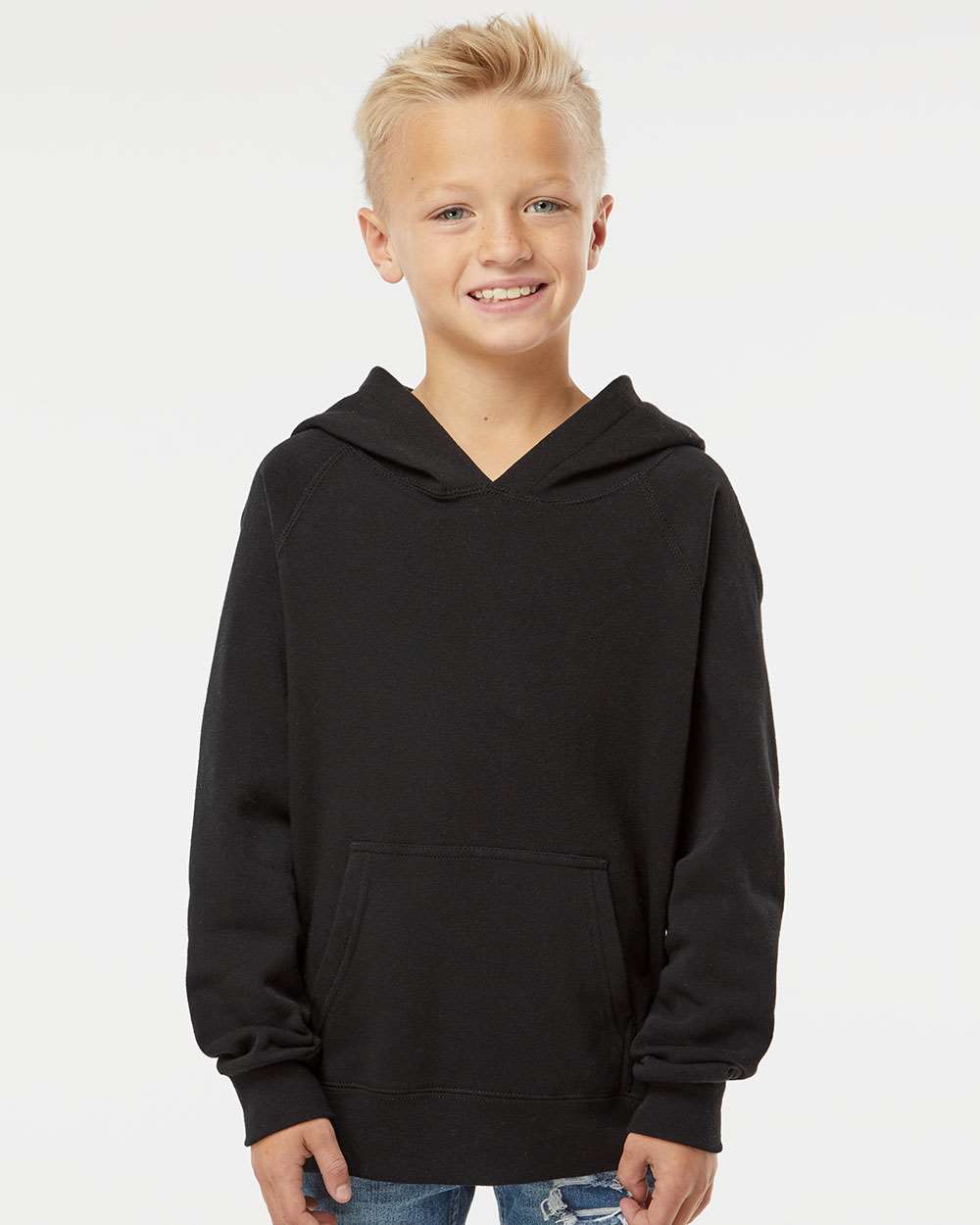 Youth Lightweight Special Blend Raglan Hooded Sweatshirt | USA Decoration