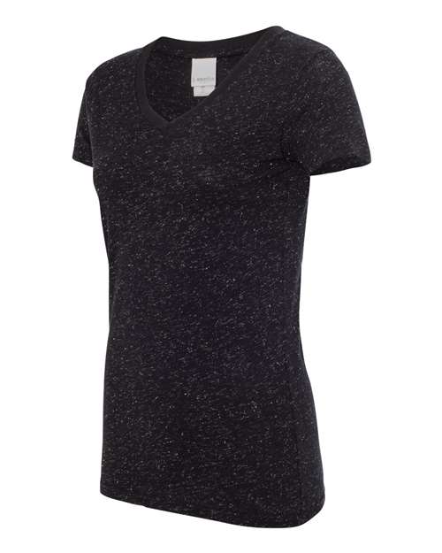 Women’s Glitter V-Neck T-Shirt | USA Decoration