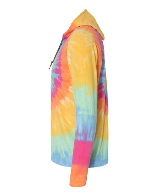 Tie-Dyed Long Sleeve Hooded T-Shirt | USA Decoration