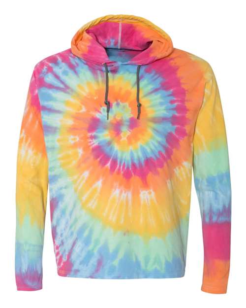 Tie-Dyed Long Sleeve Hooded T-Shirt | USA Decoration
