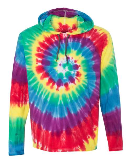 Tie-Dyed Long Sleeve Hooded T-Shirt | USA Decoration