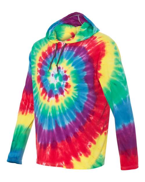Tie-Dyed Long Sleeve Hooded T-Shirt | USA Decoration
