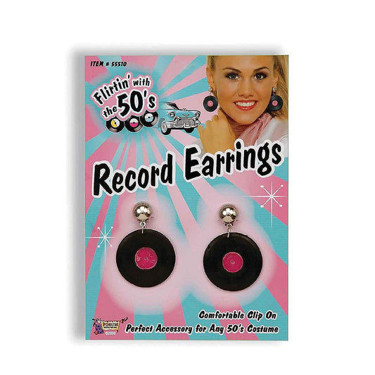 50's Record Costume Earrings