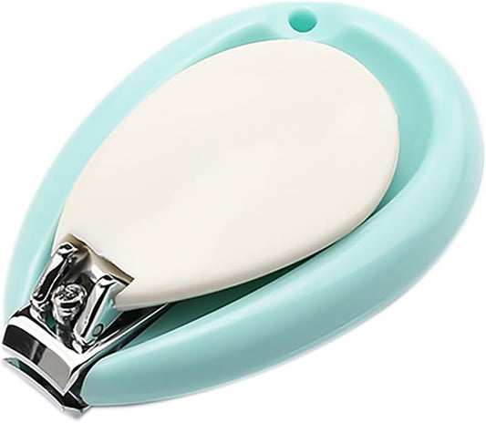 Fold Up Baby Nail Clippers with Easy Grip Handle for Infant and Toddler Nail Care