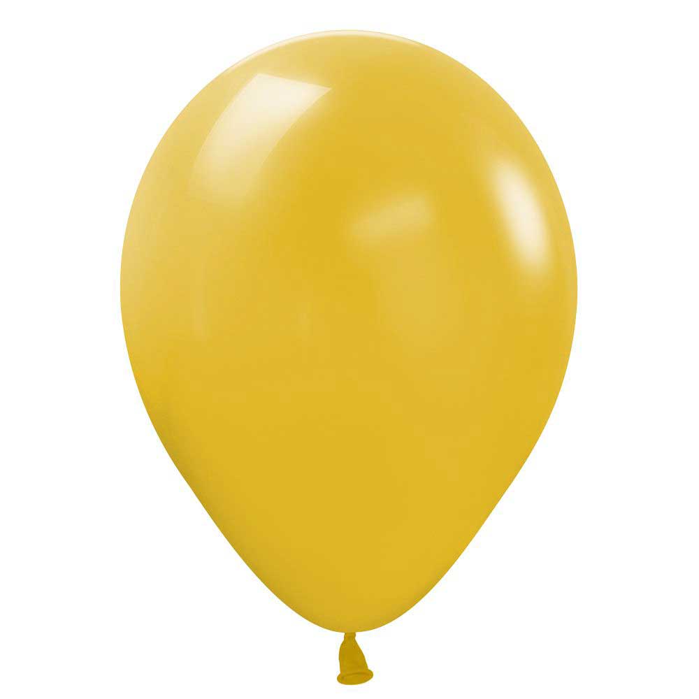 Latex Balloons 5 Inch Sempertex Deluxe Mustard