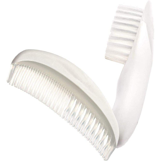 Soft Bristle Baby Brush Comb Set Tangle Free Gentle Scalp Grooming