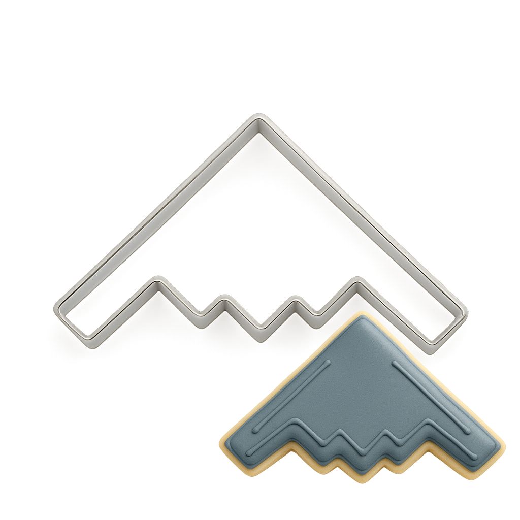 B2 Bomber Airplane Jet 4.5 inch Cookie Cutter - B2035