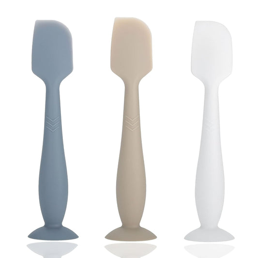 Baby Diaper Cream Spatula 3 Pack Soft Silicone Butt Paste Applicator for Newborns | Easy-to-Clean Baby Essentials for Applying Diaper Cream (Fits Aquaphor, Desitin & More)