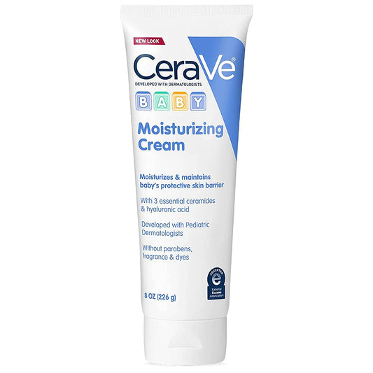 Baby Moisturizing Cream with Ceramides Gentle Fragrance-Free Paraben & Dye-Free Non-Greasy 8 oz