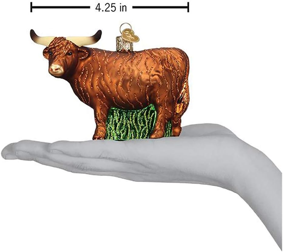 Old World Christmas Highland Cow Tree Ornament