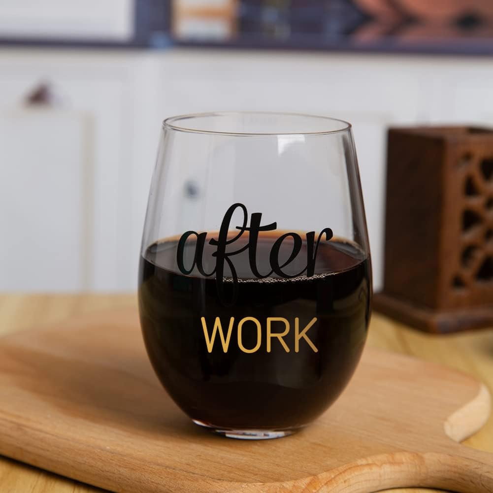 Before Work After Work Because Work Cup Drinkware Gift Set for Men Women