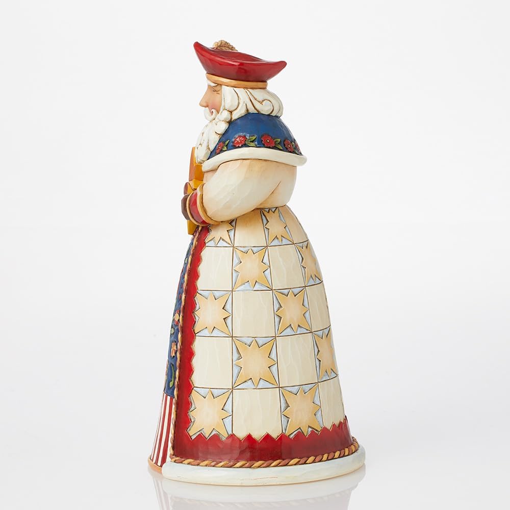 Enesco Jim Shore Heartwood Creek Christmas Around The World Polish Santa Figurine, 7 Inch, Multicolor