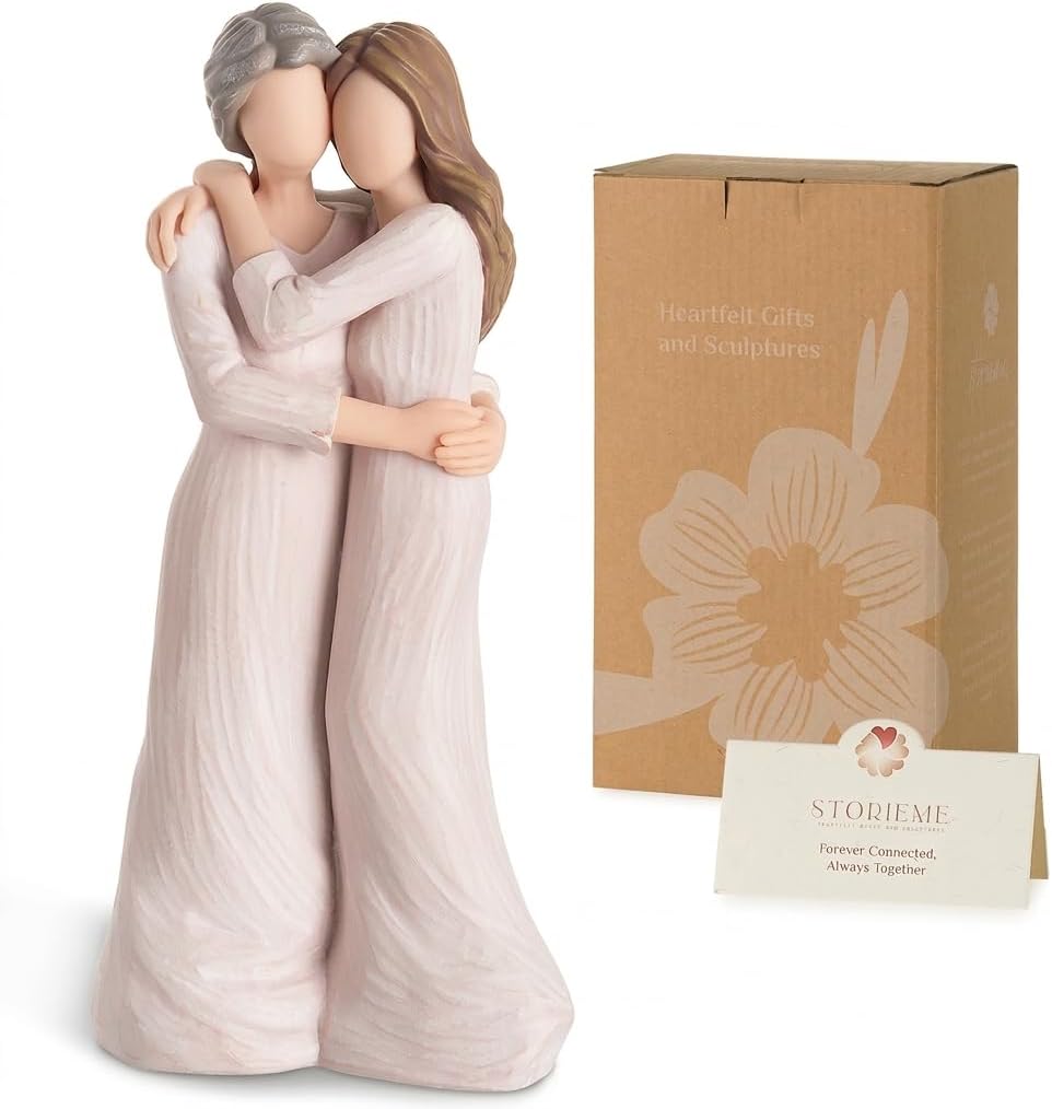 Storieme Sentimental Mother Daughter Hug Figurine Gifts for Mom Birthday