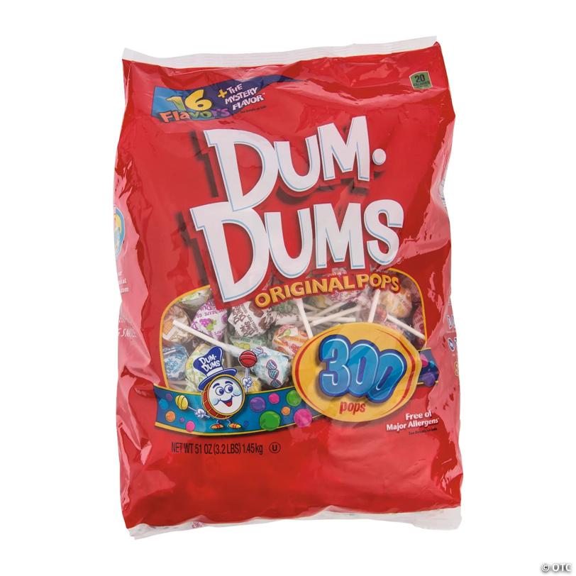 51 oz. Bulk 300 Pc. Dum Dum Lollipops Big Pack