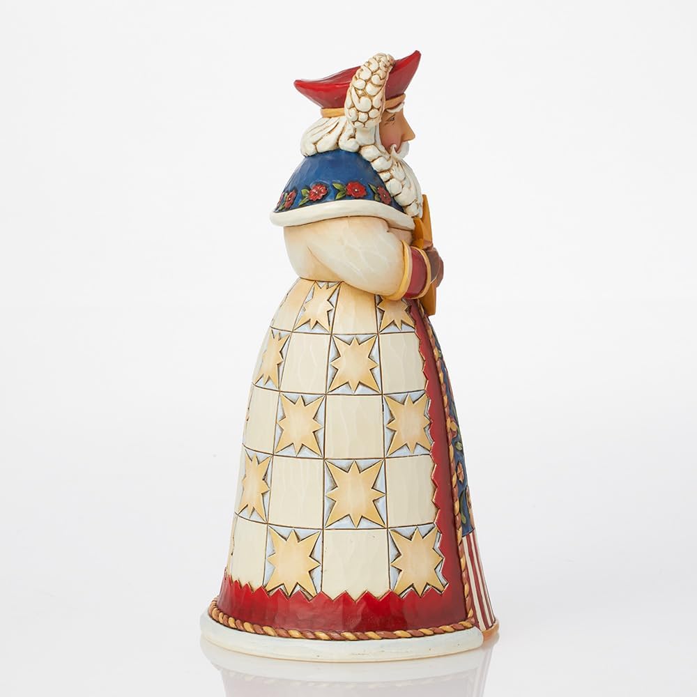 Enesco Jim Shore Heartwood Creek Christmas Around The World Polish Santa Figurine, 7 Inch, Multicolor