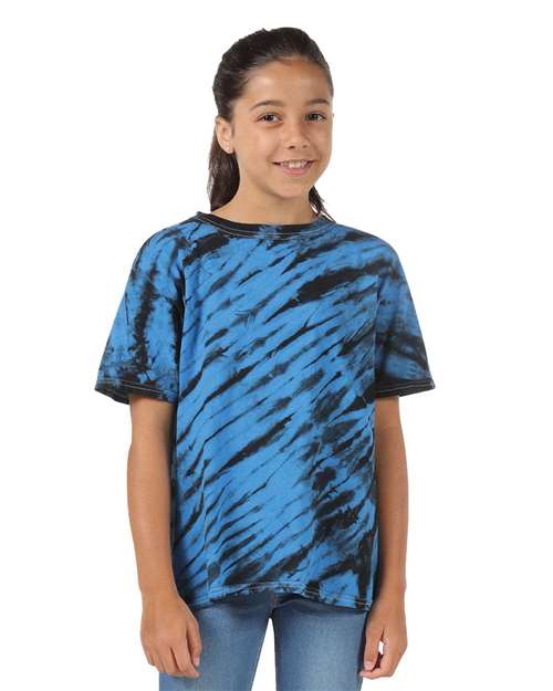 Tiger Stripe Tie-Dyed T-Shirt | USA Decoration