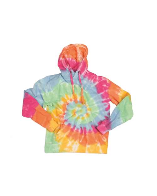 Multi-Color Spiral Tie-Dyed Hooded Sweatshirt | USA Decoration