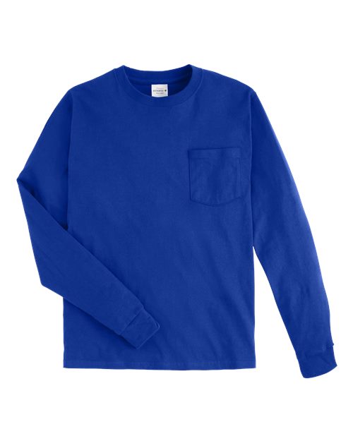 Authentic Long Sleeve Pocket T-Shirt | USA Decoration