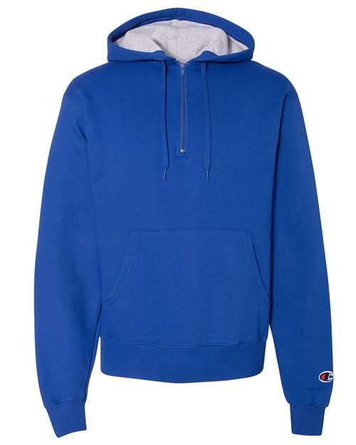 Cotton Max Hooded Quarter-Zip Sweatshirt | USA Decoration