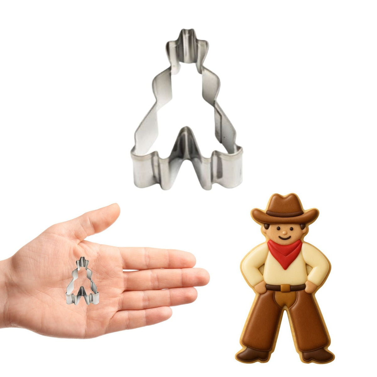 Mini Cowboy Cookie Cutter 2 in M219