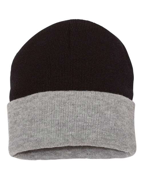12" Color Blocked Cuffed Beanie | USA Decoration
