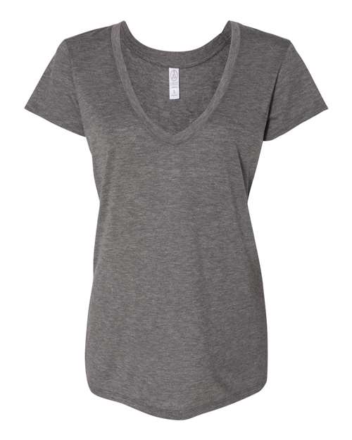 Women's Slinky Jersey V-Neck Tee | USA Decoration