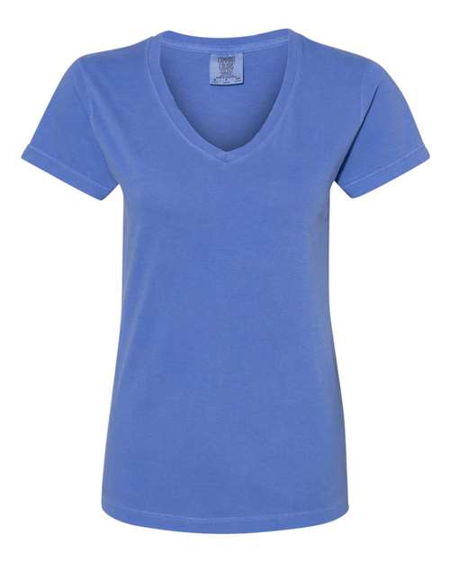 Garment-Dyed WomenÕs Midweight V-Neck T-Shirt | USA Decoration®