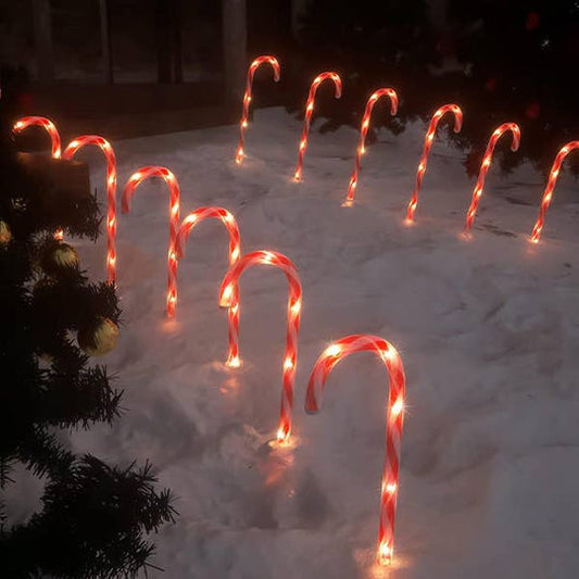 Candy Cane Solar Lights | USA Decoration®