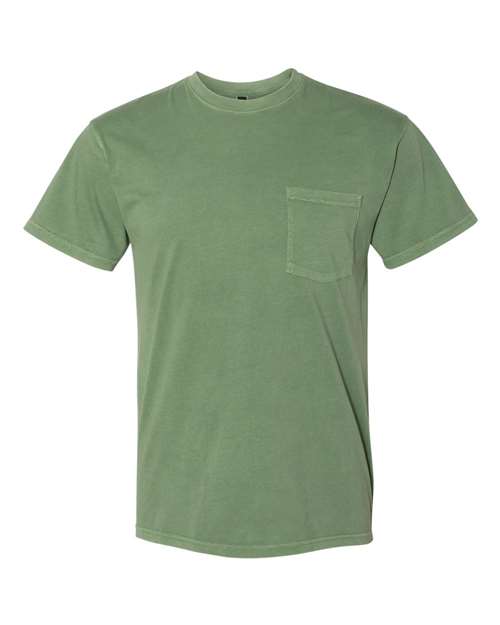 Inspired Dye Short Sleeve Pocket Crew | USA Decoration