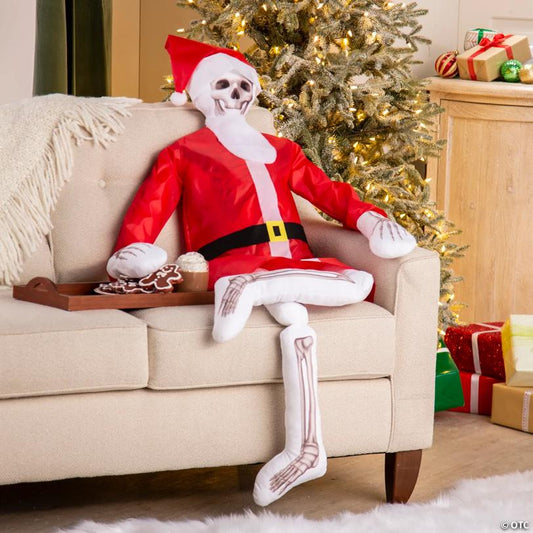 5-Foot Skeleton Plush Santa Outfit Kit - 4 Pc.