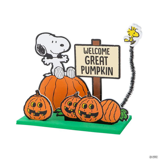 5 1/2" x 5 1/4" Peanuts® 3D Great Pumpkin Halloween Craft Kit - Makes 12