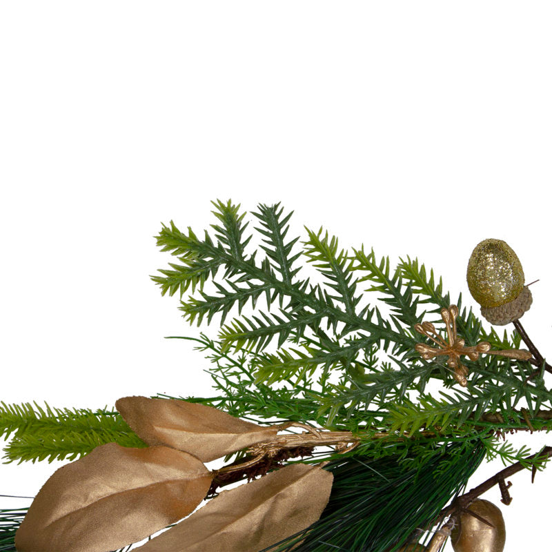 6 ft Pre-Lit Christmas Garland framing a front door