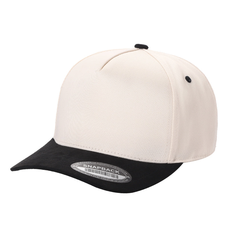 Suede Bill Snapback Hat