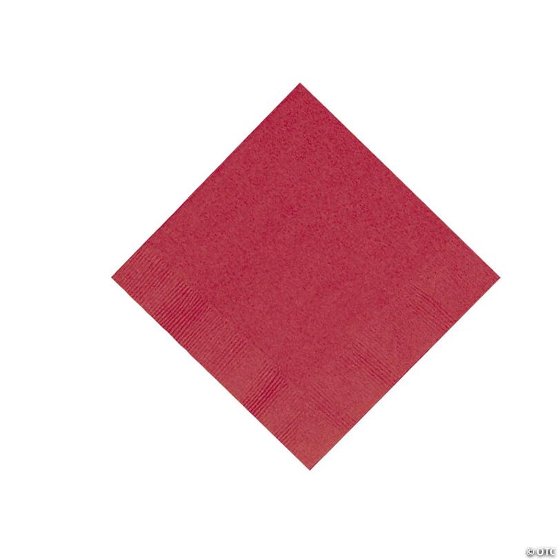 5" Bulk 50 Ct. Solid Color Disposable Paper Beverage Napkins