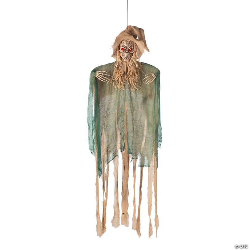 5 Ft. 6" Hanging Skeleton Witch Animated Prop Halloween Decoration