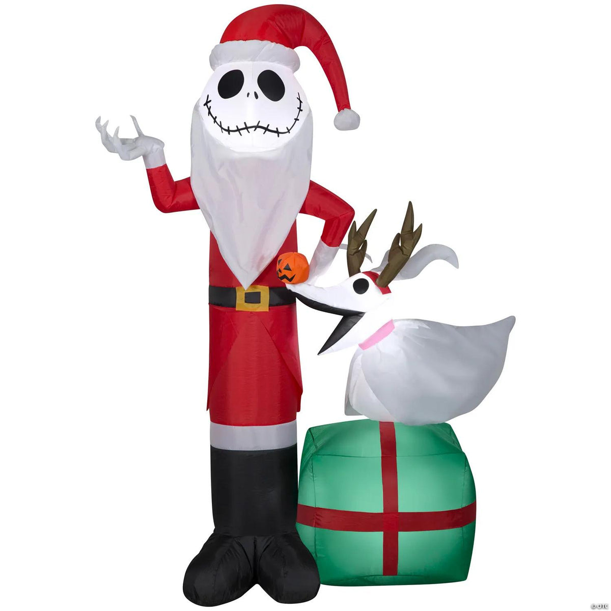5 ft light-up inflatable Jack Skellington and Zero