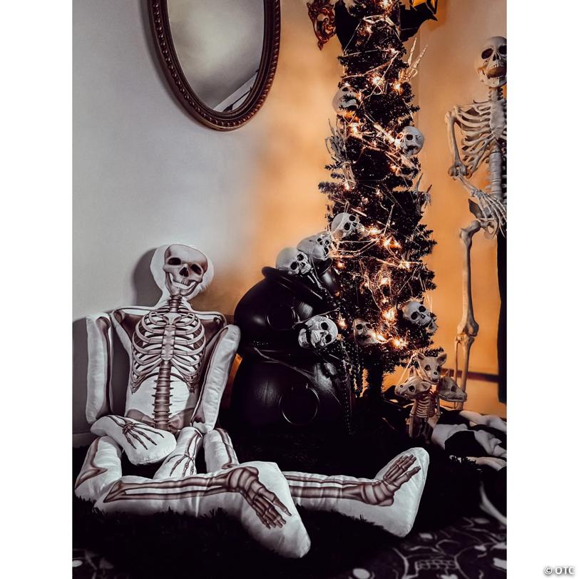 5 Ft. Halloween Stuffed Skeleton Pillow Halloween Decoration