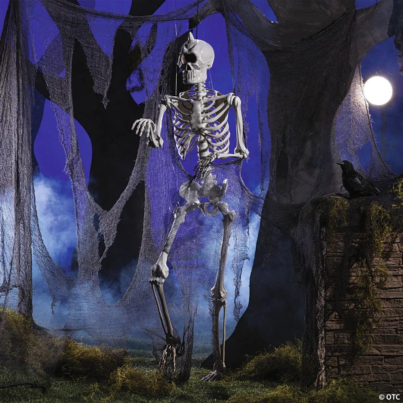 5 Ft. Life-Size Cyclops Skeleton Halloween Decoration