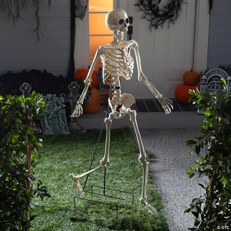 5 Ft. Skeleton Stand Halloween Decoration Display