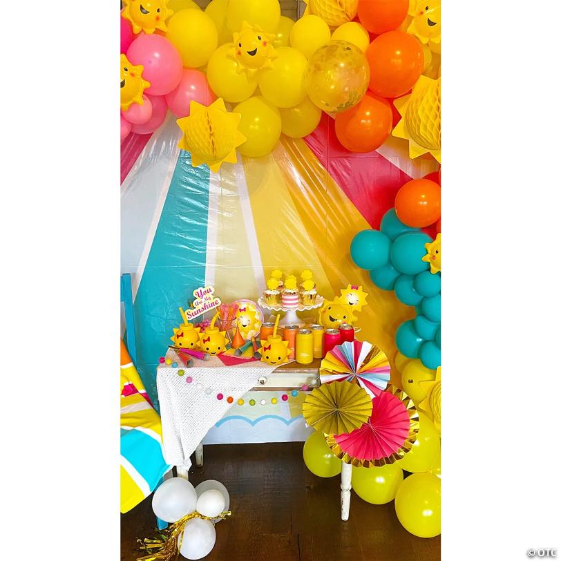 5" Mini Inflatable You Are My Sunshine Sun Shape Beach Balls - 12 Pc.