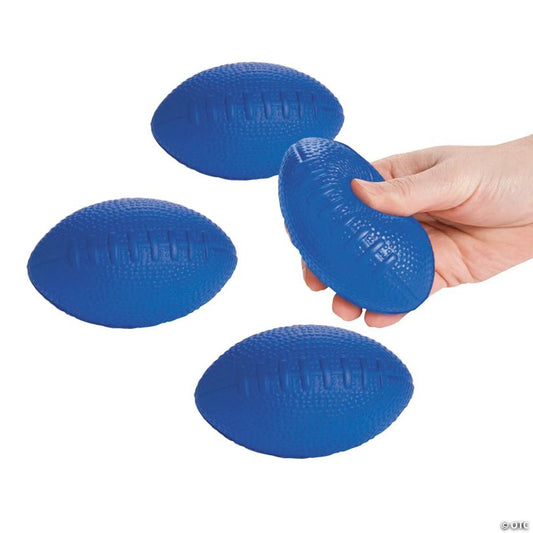 5" Mini Team Cheer School Spirit Foam Footballs - 12 Pc.