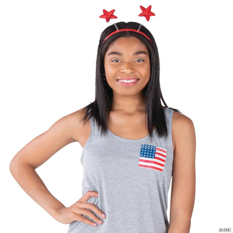 5" Patriotic Red & Blue Star Head Boppers – 12 Pc.