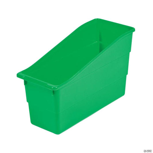 5" x 7 1/4" Green Plastic Classroom Library Book Bins - 6 Pc.