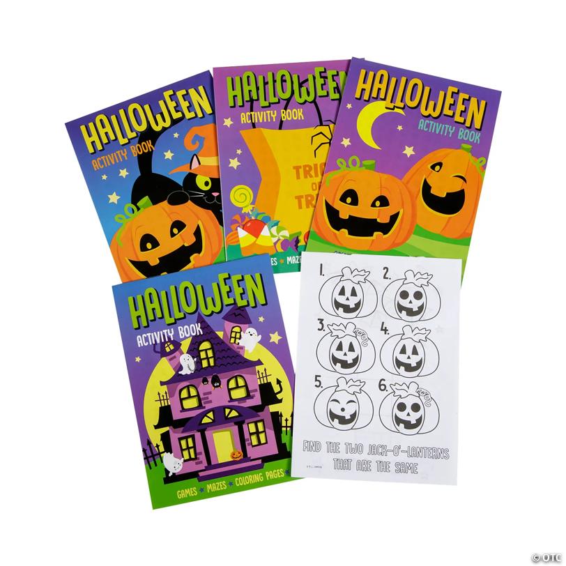 5" x 7" Halloween Classic Coloring & Activity Paper Pads - 12 Pc.