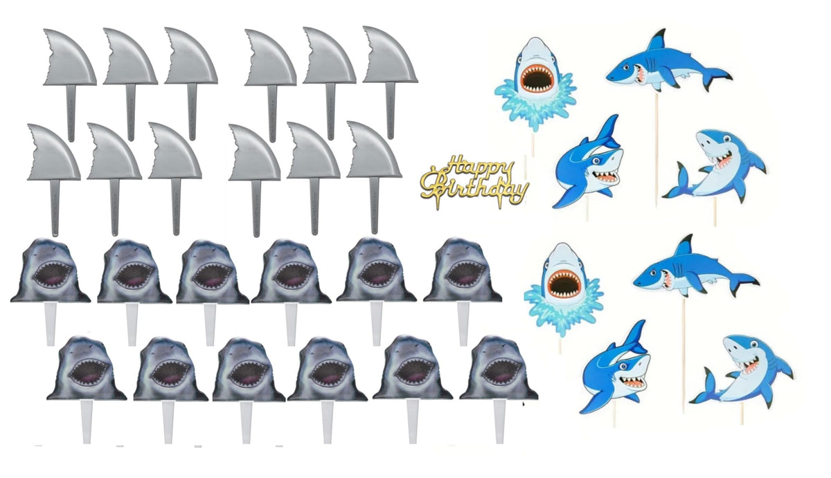 Medium Shark Cupcake Kit (ideal for 32 cupcakes)