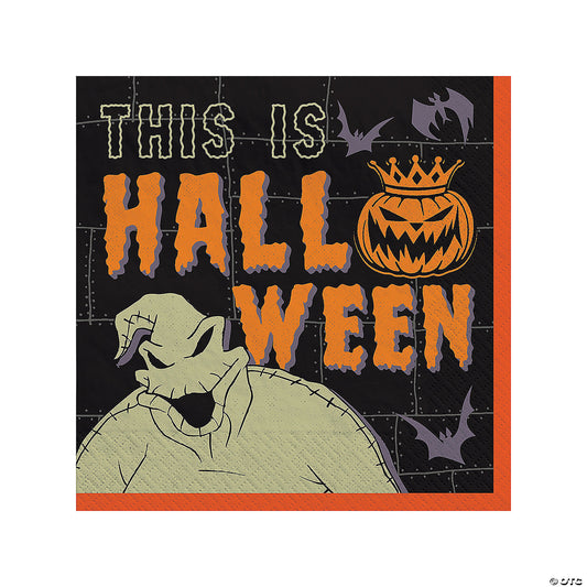 6 1/2" Disney’s The Nightmare Before Christmas Pumpkin King Luncheon Napkins - 36 Pc.